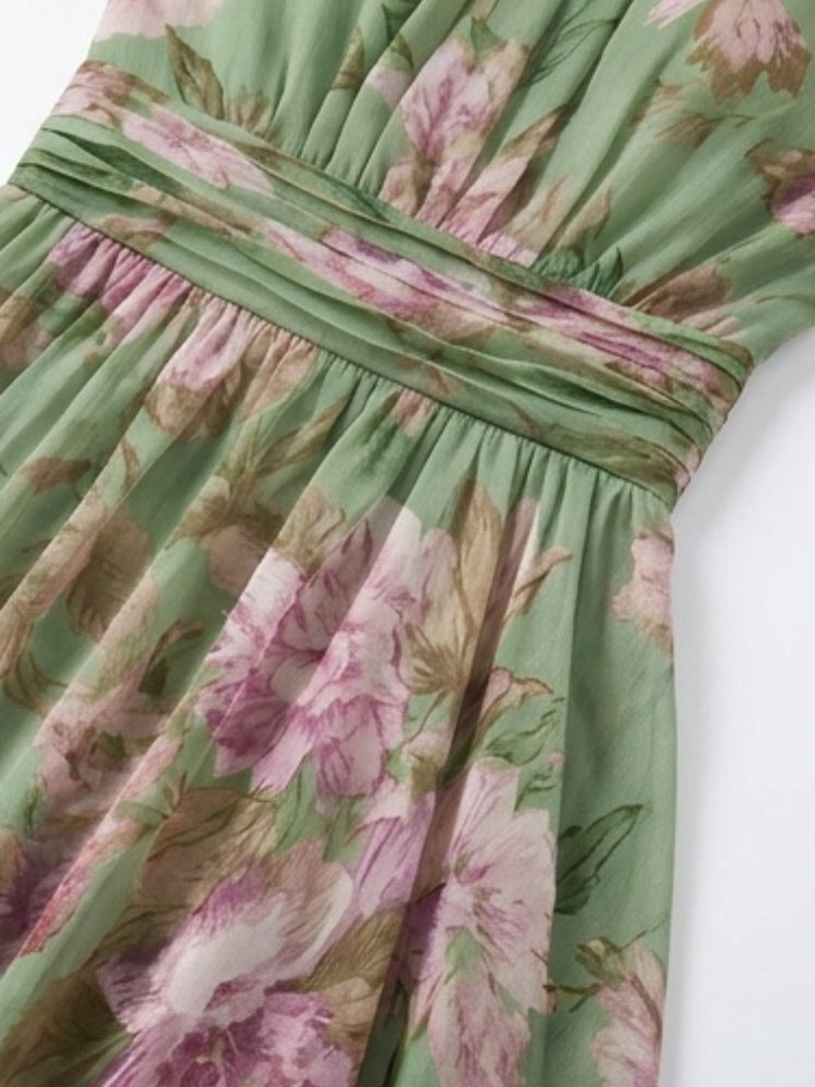 Fiona | Vestido Floral de Caída Fluida