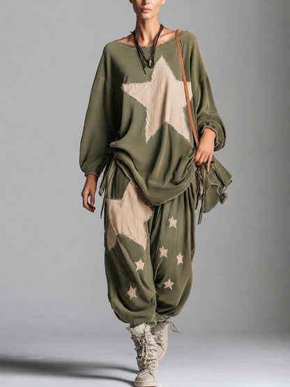 Estela | Conjunto de sudadera y pantalón con estrellas