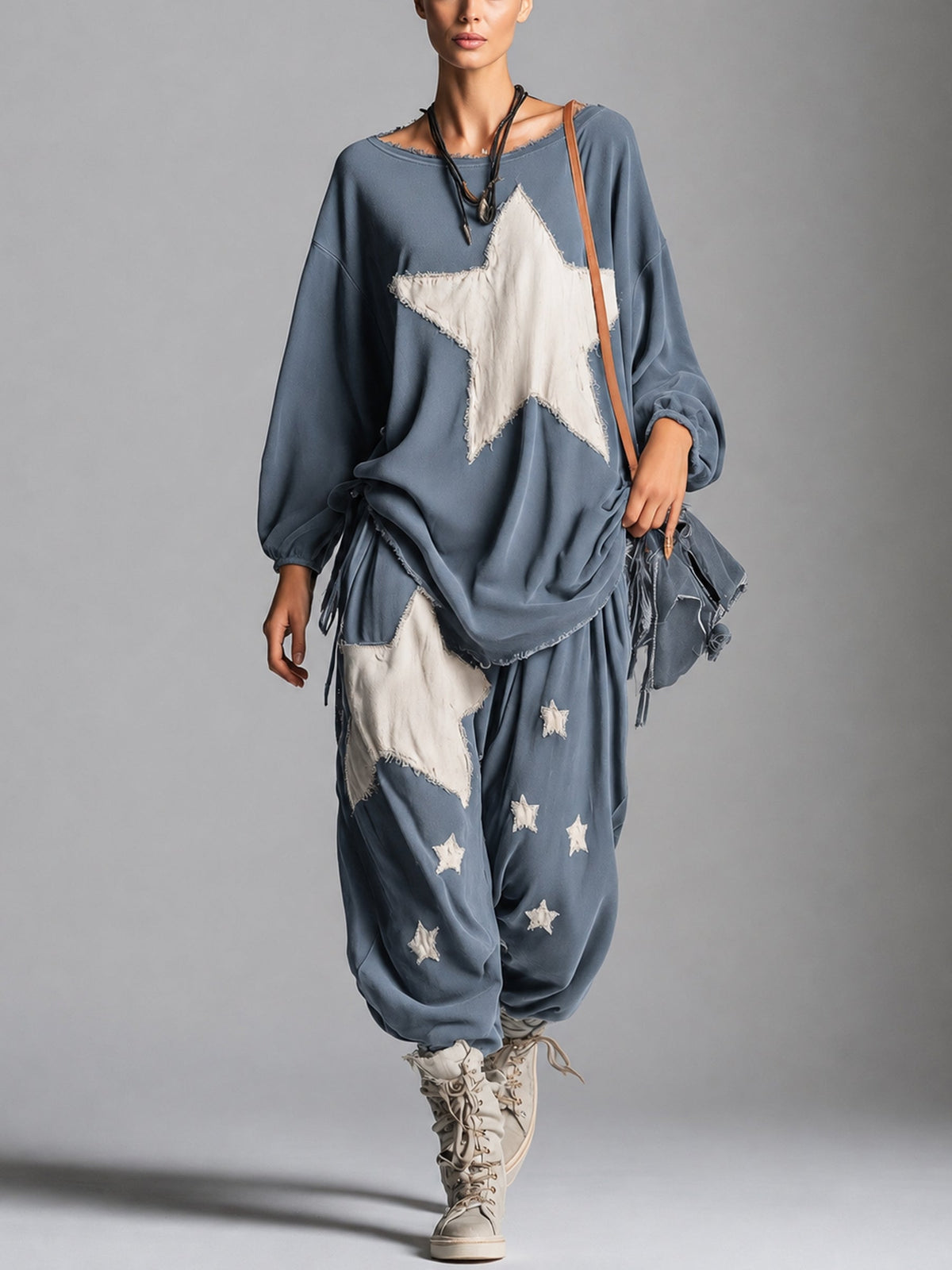 Estela | Conjunto de sudadera y pantalón con estrellas