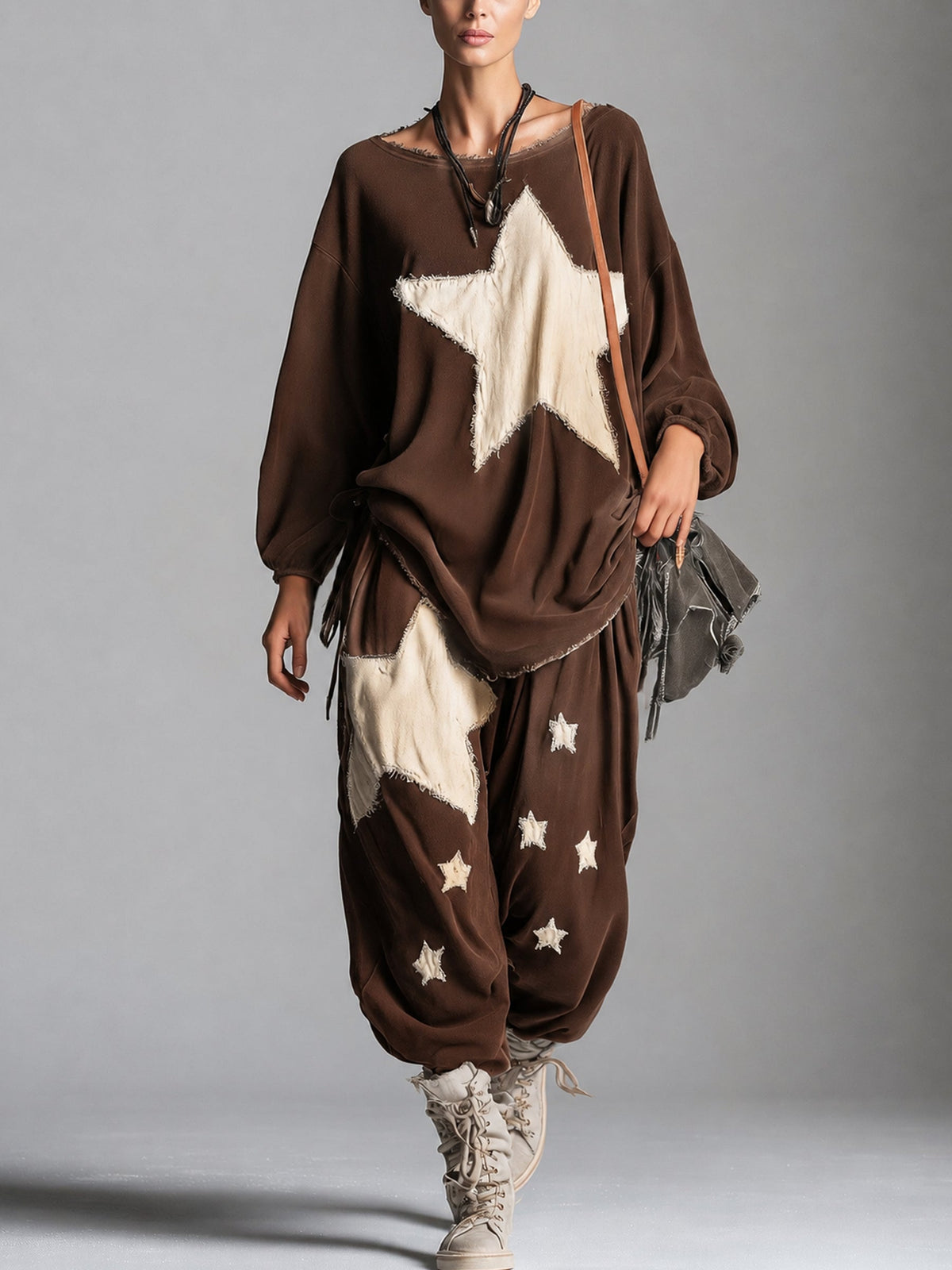 Estela | Conjunto de sudadera y pantalón con estrellas