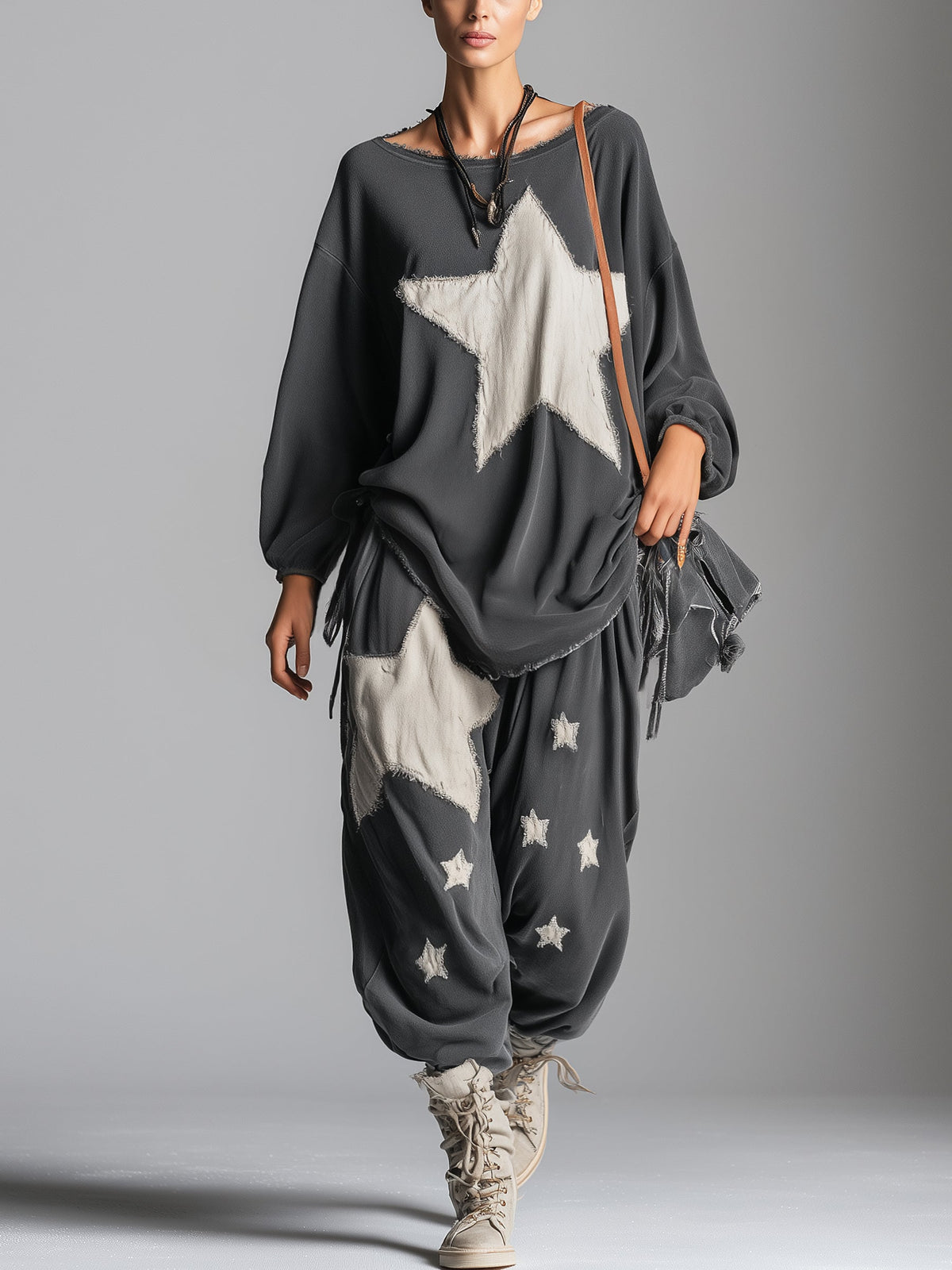 Estela | Conjunto de sudadera y pantalón con estrellas