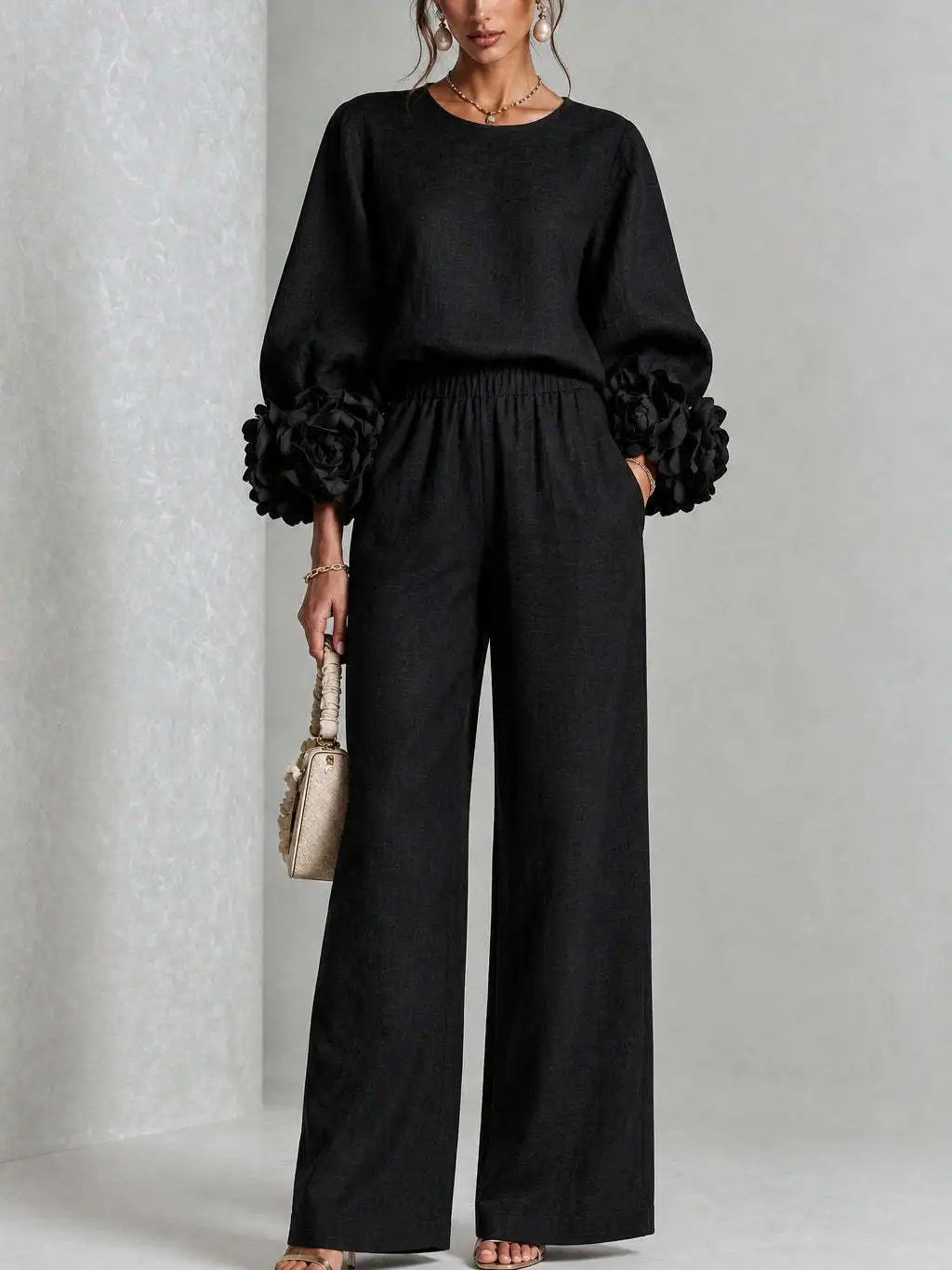 Carmen | Conjunto de dos piezas con detalle floral